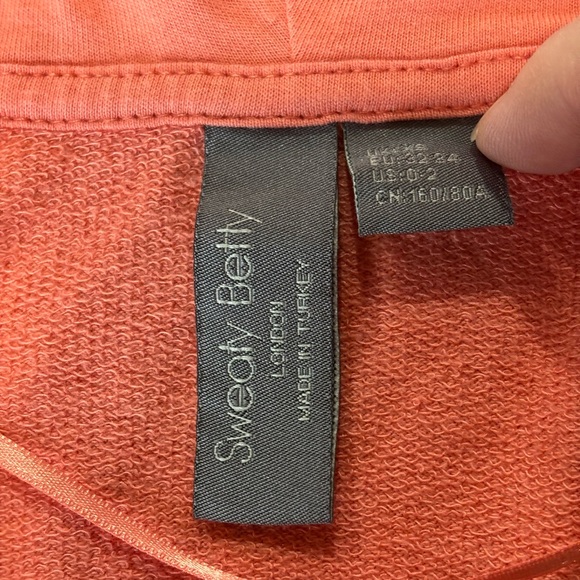 Sweaty Betty Coral After Class Pullover Hoodie - Picture 4 of 6